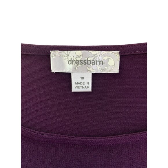 Dressbarn Womens Colorblock Geometric Print Short Sleeve Dress Size 10 Medium - Picture 9 of 11